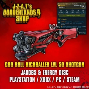 Borderlands 4✨ GOD ROLL QUINCUNX KICKBALLER ENERGY DISC JAKOBS BL4 ✅PC-PS-XBOX✨ - Picture 1 of 2