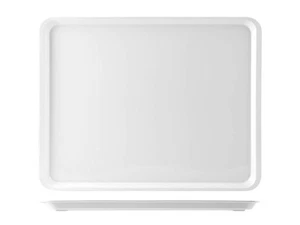 Tray With Edge Melamine 40X30X2 White H&H - Picture 1 of 3