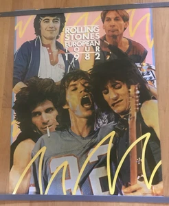 ROLLING STONES European tour 1982 poster 27x36 - Picture 1 of 1