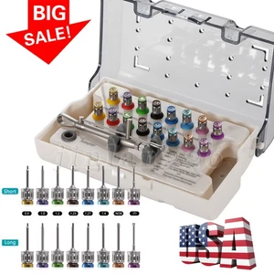 Complete Dental Implant Kit with Universal Wrench and Drivers for Oral Surgeons - Picture 1 of 24