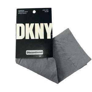 Calcetín pantalón vintage DKNY diamante gris pizarra descontinuado 1996 - Imagen 1 de 6