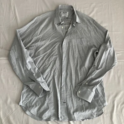 Vintage Gitman Bros Men’s Large Gray Made In USA Button Up Dress Shirt - Image 1 of 4