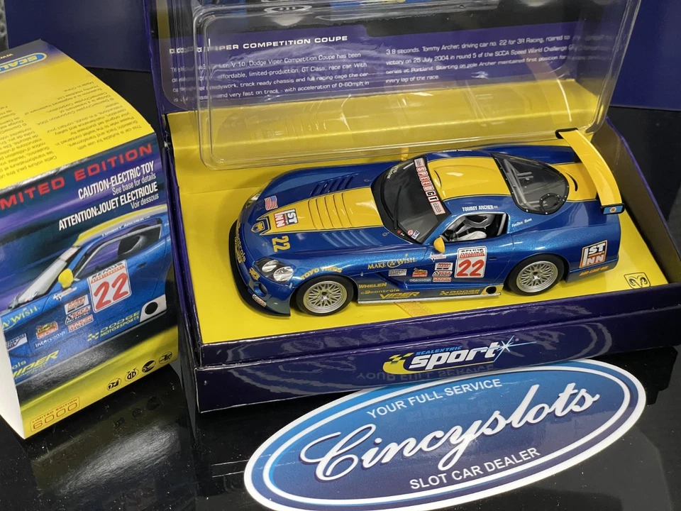 Scalextric C2522A Dodge Viper Competition Coupe No22 1/32 Slot Car. - Image 1 of 1