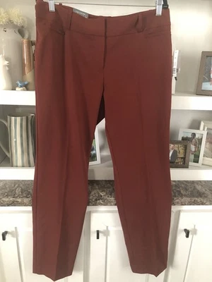 Bonitos pantalones para mujer talla 14. The Limited. Óxido. Nuevo con etiquetas. The New Drew.  Foto 1 de 2