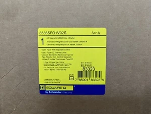 Avviatore aperto Square D 8536SFO1V02S misura 4 120V NUOVO IN SCATOLA - Foto 1 di 2