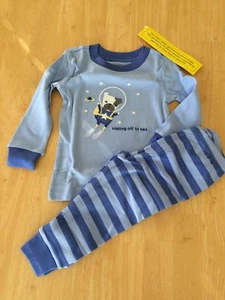 NWT Gymboree Boys Gymmies Pajamas PJ Puppy astronaut dog space 2T, 4 - Picture 1 of 3