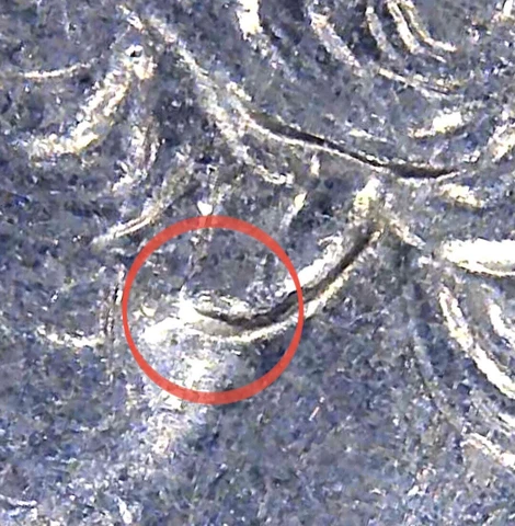 2002 D Ohio State Quarter DDO Doubled die Obverse double earlobe Cover