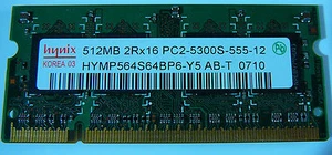 MacBook MacBook Pro iMac Mac Mini 512 MB PC2-5300 Memoria DDR2 667 MHz SO-DIMM - Imagen 1 de 2