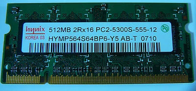 MacBook MacBook Pro iMac Mac Mini 512MB PC2-5300 Memory DDR2 667MHz SO-DIMM - Image 1 of 2