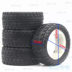 Juego de neumáticos de carretera 1:10 escala goma 62 mm 26 mm HSP Tamiya HPI banda de rodadura G para coche de radiocontrol - Imagen 1 de 1