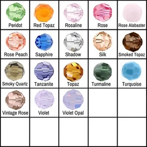 Swarovski 5000 Crystal Round Regular Color Beads 2 of 2  *You Pick Size & Color* - Picture 1 of 1