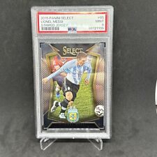 2015 Panini Select Lionel Messi Striped Jersey PSA 10 First Messi Select PSA 9