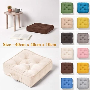 Armchair Booster Cushion Seat Pad On Chair Cotton Large Riser Cushion 10cm THICK - Picture 1 of 26