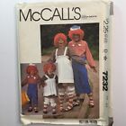 McCalls 2510 Raggedy Anne Andy Costume Adult Child Rag Doll New Uncut Pattern