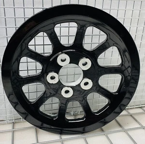 Harley Pulley SOFTAIL 66T Fat boy Heritage 37710-07 GLOSS BLACK 20mm EXCHANGE - Picture 1 of 10