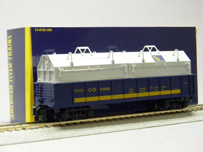 LIONEL AMERICAN FLYER C&O GONDOLA W/ COIL COVER #82000 S GAUGE stock 1919071 NEW - Image 1 of 4