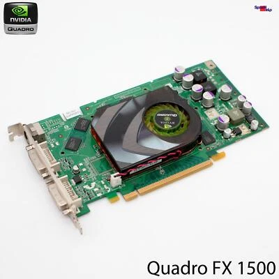 Profi Nvidia Pcie Quadro FX1500 Grafikcard 256MB Video Card 412834 413109 FX - Image 1 of 4