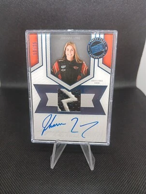 2013 Press Pass Fan Fare Johanna Long Auto Race Used Shoe Relic NASCAR 13/25 - Image 1 of 4