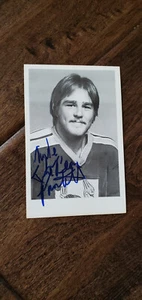 1978-79 PHOENIX ROADRUNNERS PHL TEAM ISSUE SIGNED AUTO CARD MIKE BEAR PANTELUCK  - Picture 1 of 1