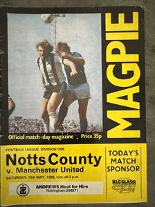 Notts County v Manchester United 14/05/1983 (Football League Division One) - Picture 1 of 3