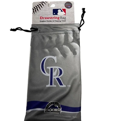 Colorado Rockies Gafas de sol Bolso Bolsa de microfibra MLB Mercancía oficial Foto 1 de 4