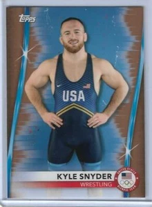 Tarjeta de bronce rara 2020 Topps Olympics Kyle Snyder #38 ~ lucha libre de Estados Unidos 2021 ~ cantidad - Imagen 1 de 2