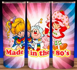 Rainbow Brite and Sprite - Hecho en los años 80 Taza Vaso 20oz - Imagen 1 de 3