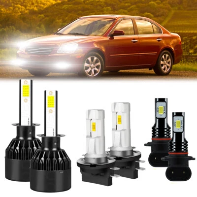 For KIA Optima 2007-2008 Combo LED Headlight High&Low Beam + Fog Light Bulbs - Image 1 of 4