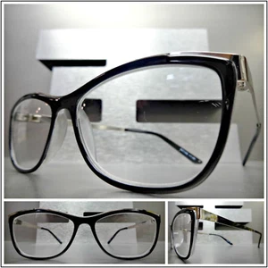 New Classic Elegant Modern RETRO CAT EYE READING EYE GLASSES READERS Black Frame - Picture 1 of 7