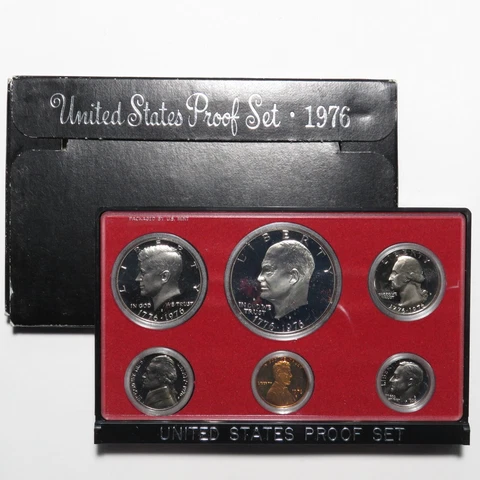 1976-S US Proof Set - 6-Coin w/ Box Cover