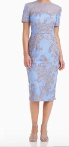 Js Collections Cheyenne Illusion Mesh Cocktail Dress RRP £220 - Picture 1 of 5