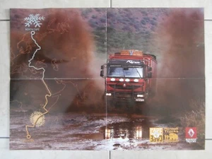 AFFICHE CAMION RENAULT TRUCK AVENTURE 58 x 41 cm - Foto 1 di 2