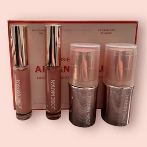 Josie Maran Be Lovely & Delightful Argan Color 4pc Lip & Cheek - Picture 1 of 2