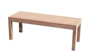 Vorbank Gartenbank Wartebank 180 cm in Premium Teak - Bild 1 von 1