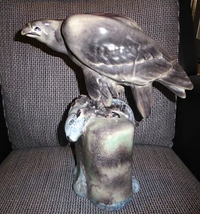 !!!!! ART DECO AQUILA DI MARE BURBACHER CERAMICA IMPERTINENTE CALSCHEUER DECORAZIONE A SPRUZZO!!!!! - Foto 1 di 4