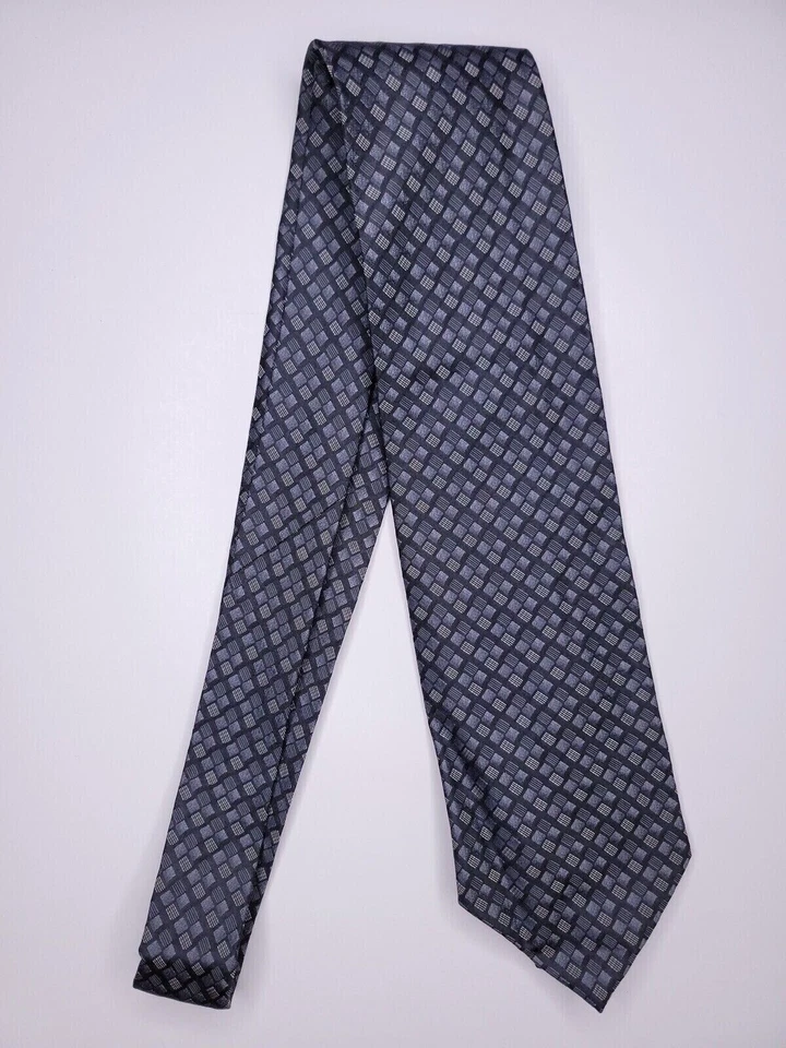 Corbata formal Versa para hombre 58"Lx3,75"W gris/negro Foto 1 de 4