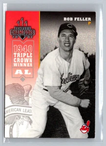 Bob Feller 2003 Donruss Champions #75 HOF Tripple Crown 1940 - Bild 1 von 2
