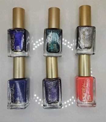 Paquete de 6 esmaltes de uñas L'Oreal #640, 141, 140, 650, 143 y 732 0,39 OZ Foto 1 de 4