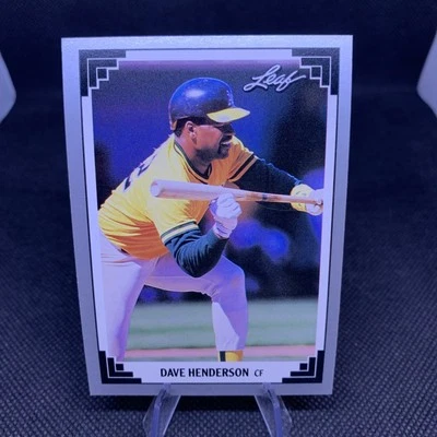 1991 Leaf Baseball Dave Henderson #232 Oakland Athletics - Image 1 of 2