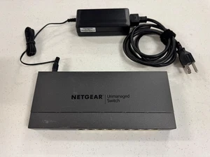 NETGEAR GS108LP ProSafe 8-Port Unmanaged Gigabit Ethernet PoE Switch FREE S/H - Picture 1 of 3