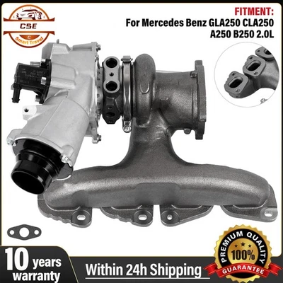 Turbo Turbocharger For Mercedes Benz GLA250 CLA250 A250 B250 2.0L L4 1991CC#RHF4 Foto 1 de 4