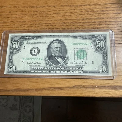 Very Fine Series 1950 $50 Richmond district  Federal Reserve Note - Image 1 of 4
