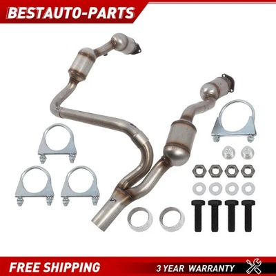 Y Pipe Front Catalytic Converter For 2007 2008 2009 Jeep Wrangler JK 3.8L Engine - Image 1 of 4
