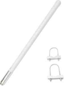 Dual Band Fiberglass Mobile Radio Antenna,UHF VHF 144/430mhz Base white - Picture 1 of 9