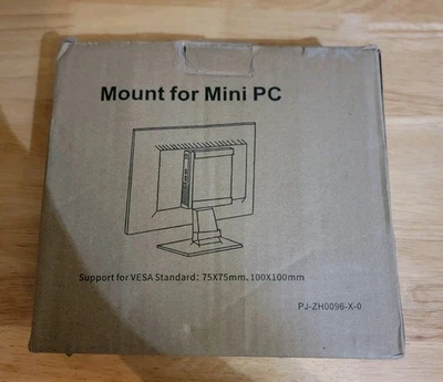 Universal Mini PC VESA Mount Bracket for HP Dell Intel NUC 75x75 100x100 - Image 1 of 4