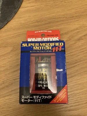 NEW OLD STOCK TAMIYA VINTAGE 53485 SUPER MODIFIED 11T TUNED BRUSHED MOTOR RARE - Bild 1 von 3