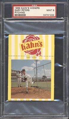 1969 Kahn's Wieners бейсбол Гэри Питерс PSA 9 ЧИКАГО белый SOX новом - Изображение 1 из 2