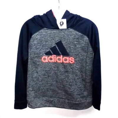 Sudadera con Capucha Adidas para Niño Logo Gráficos Azul, Naranja, Gris y Negro Talla Mediana Foto 1 de 4