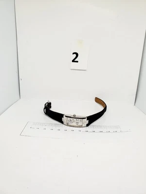 Vintage ESPRIT Women's Watch Silver Tone Leather Strap New Battery Works! - Image 1 of 4