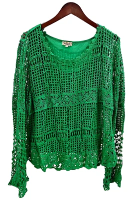 Top One World Crochet 2 piezas con tanque esmeralda Foto 1 de 2